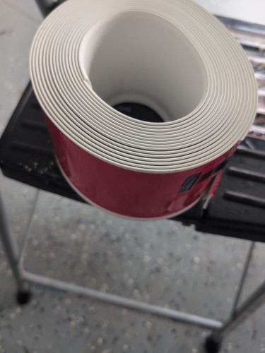 White vinyl baseboard - vinyl,