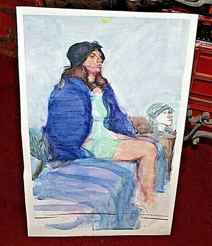 Original water color portrait - water,