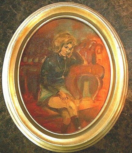 Outsider art painting woman - art,